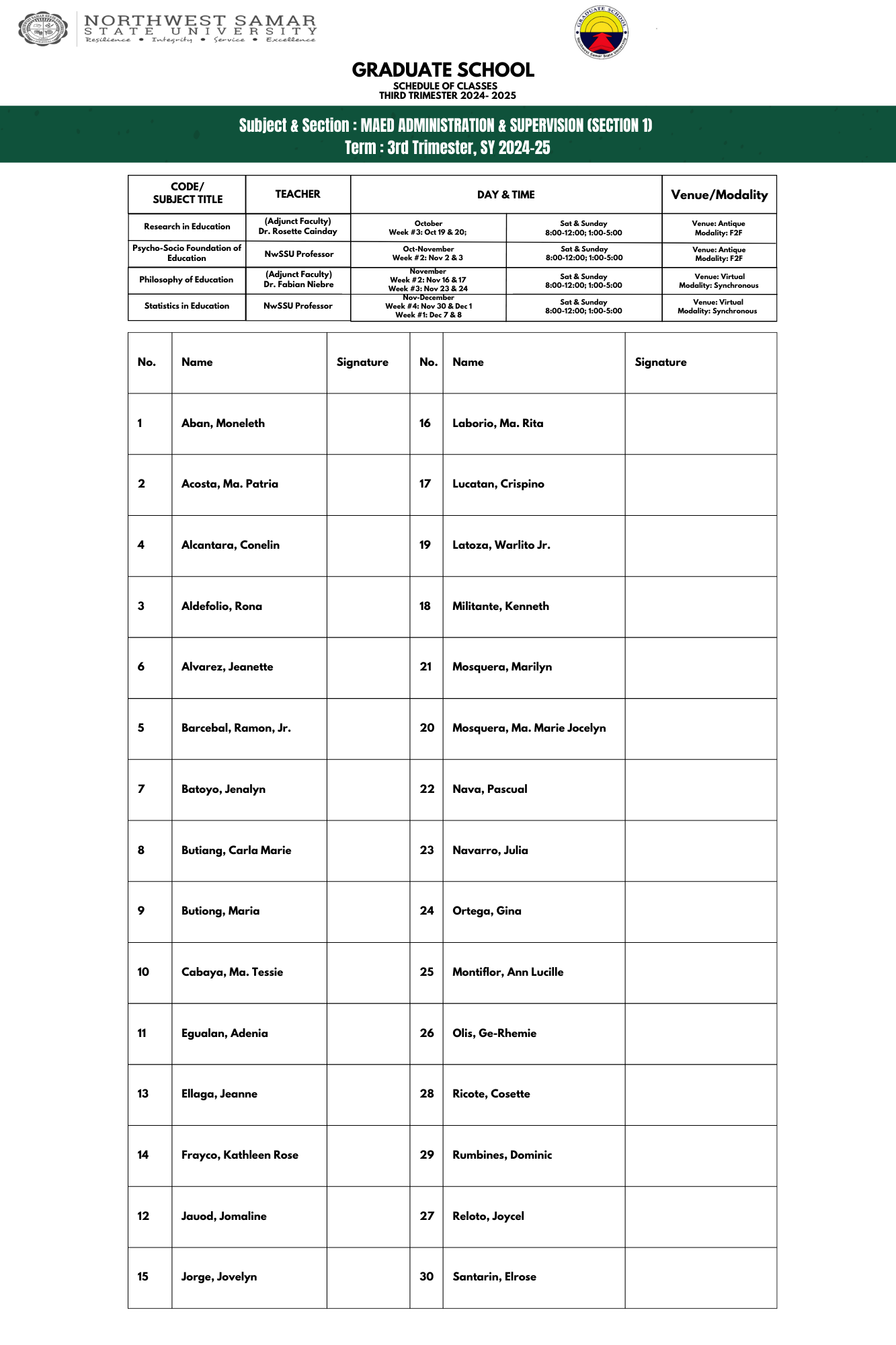 MA Public Management